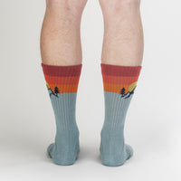 Sock it to Me "The Mountains Are Calling" Ribbed Crew Athletic Socks