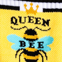 Sock it to Me "Queen Bee" Ribbed Crew Athletic Socks