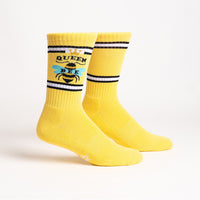 Sock it to Me "Queen Bee" Ribbed Crew Athletic Socks