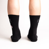 Sock it to Me "Cattitude" Ribbed Crew Athletic Socks