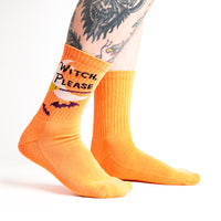 Sock it to Me "Witch, Please" Ribbed Crew Athletic Socks