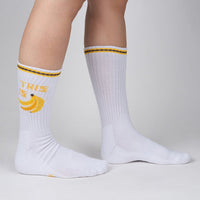 Sock it to Me "This Is Bananas" Ribbed Crew Athletic Socks