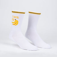 Sock it to Me "This Is Bananas" Ribbed Crew Athletic Socks