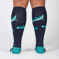 Sock it to Me "Shark Attach" Stretch Knee High Socks