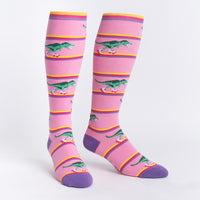 Sock it to Me "Rawr-ler Rink" Stretch Knee High Socks