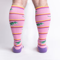 Sock it to Me "Rawr-ler Rink" Stretch Knee High Socks