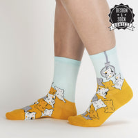 Sock it to Me Cat Claw Womens Crew Socks
