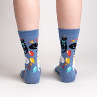 Sock it to Me "A Purr-fect Day" Womens Crew Socks