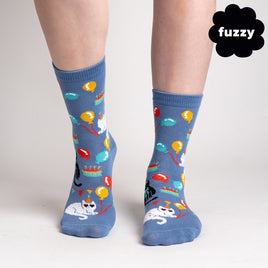 Sock it to Me "A Purr-fect Day" Womens Crew Socks