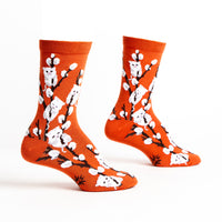 Sock it to Me "Kitten Willows" Womens Crew Socks