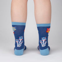 Sock it to Me "Mushroom Cats" Womens Crew Socks