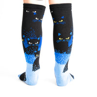 Sock it to Me "Cats in the Dark" Junior Knee High Socks