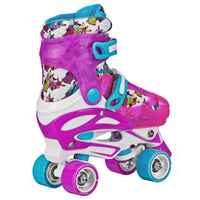RDS Sprinter Girl's 2-in-1 Quad Skates - Zebra