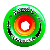 ABEC 11 Wheels Classic Freerides 72mm 81a Green 4 Pack