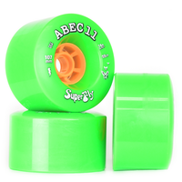 ABEC 11 Wheels SuperFly 107mm 74a Green 4 Pack