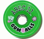 ABEC 11 Wheels Gumballs 76mm Green 4 Pack