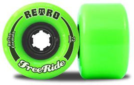 ABEC 11 Wheels Retro Freerides Reflex 72mm 80a Neon Green 4 Pack