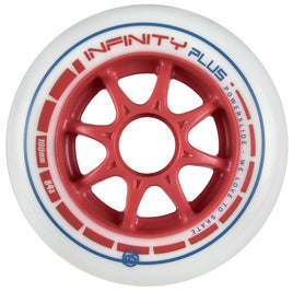 Powerslide Infinity Plus 100mm 84a Wheels Red 4 Pack
