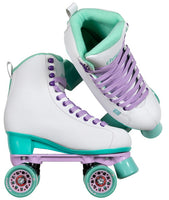 Chaya Melrose White/Teal Roller Skates