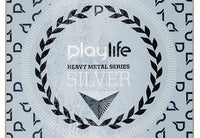 PlayLife Hardcore Heavy Metal Silver Skateboard Complete