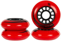 Undercover Wheels Raw Red 72mm 85a 4 pack