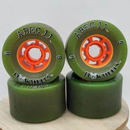 ABEC 11 Flywheel 76mm Green 4 Pack