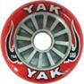 Yak Wheels 100mm 78a Red and Gray