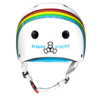 Triple 8 THE Certified Helmet SS Rainbow Sparkle White Limited Edition