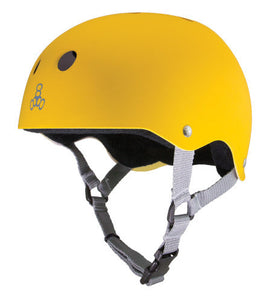 Triple 8 Skate Helmet SS Yellow Rubber