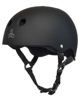 Triple 8 Skate Helmet SS All Black Rubber