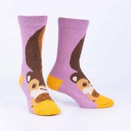 Sock it to Me I'm Nuts about You Womens Crew No-Slip Socks