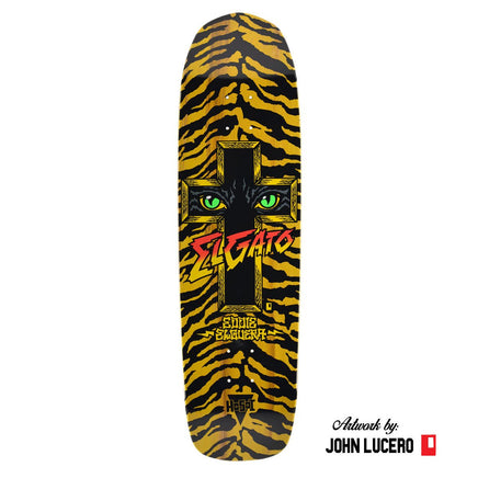 Hosoi Skateboards Cat Eyes Deckâ€“ 8.75"x32.75"- Yellow