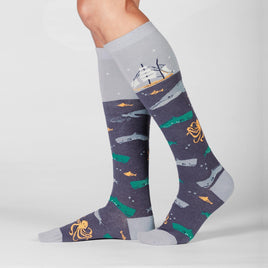 Sock it to Me Sea Voyger Knee High Socks