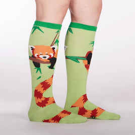 Sock it to Me Tale of the Red Panda Knee High Socks