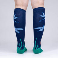 Sock it to Me Dragonfly by Night Knee High Socks