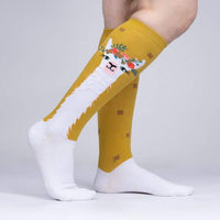 Sock it to Me Llama Queen Knee High Socks