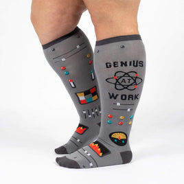 Sock it to Me Genius At Work Stretch Knee High Socks