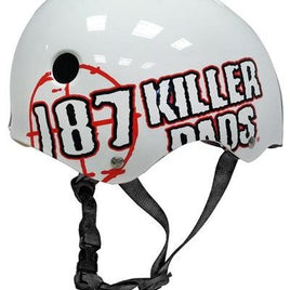 187 Skate Helmet Big Logo White