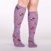 Sock it to Me Box of Love Gift Box Set styles: Hands Across Calves, Sasquatch Valentine, Fox Love Knee High