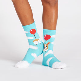 Sock it to Me Pup, Pup and Away Youth Crew Socks