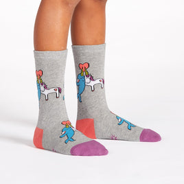 Sock it to Me Great Horns Think Alike Youth Crew Socks