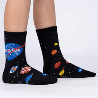 Sock it to Me NASA Solar System Junior Crew Socks