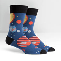 Sock it to Me Planets Mens Crew Socks