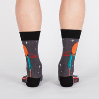 Sock it to Me Launch from Earth Mens Crew Socks