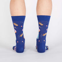 Sock it to Me Glazed Galaxy Mens Crew Socks