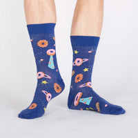 Sock it to Me Glazed Galaxy Mens Crew Socks