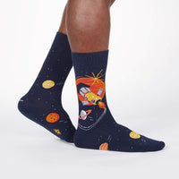Sock it to Me Fly Me To The Sun Mens Crew Socks