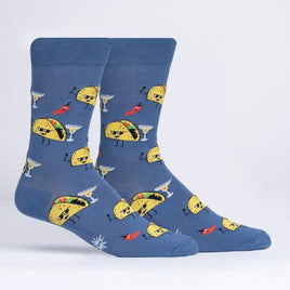 Sock it to Me Taco Tuesday Mens Crew Socks