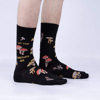 Sock it to Me Let that Shitake Go Mens Crew Socks