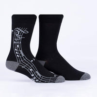 Sock it to Me Music is my Forte Mens Crew Socks